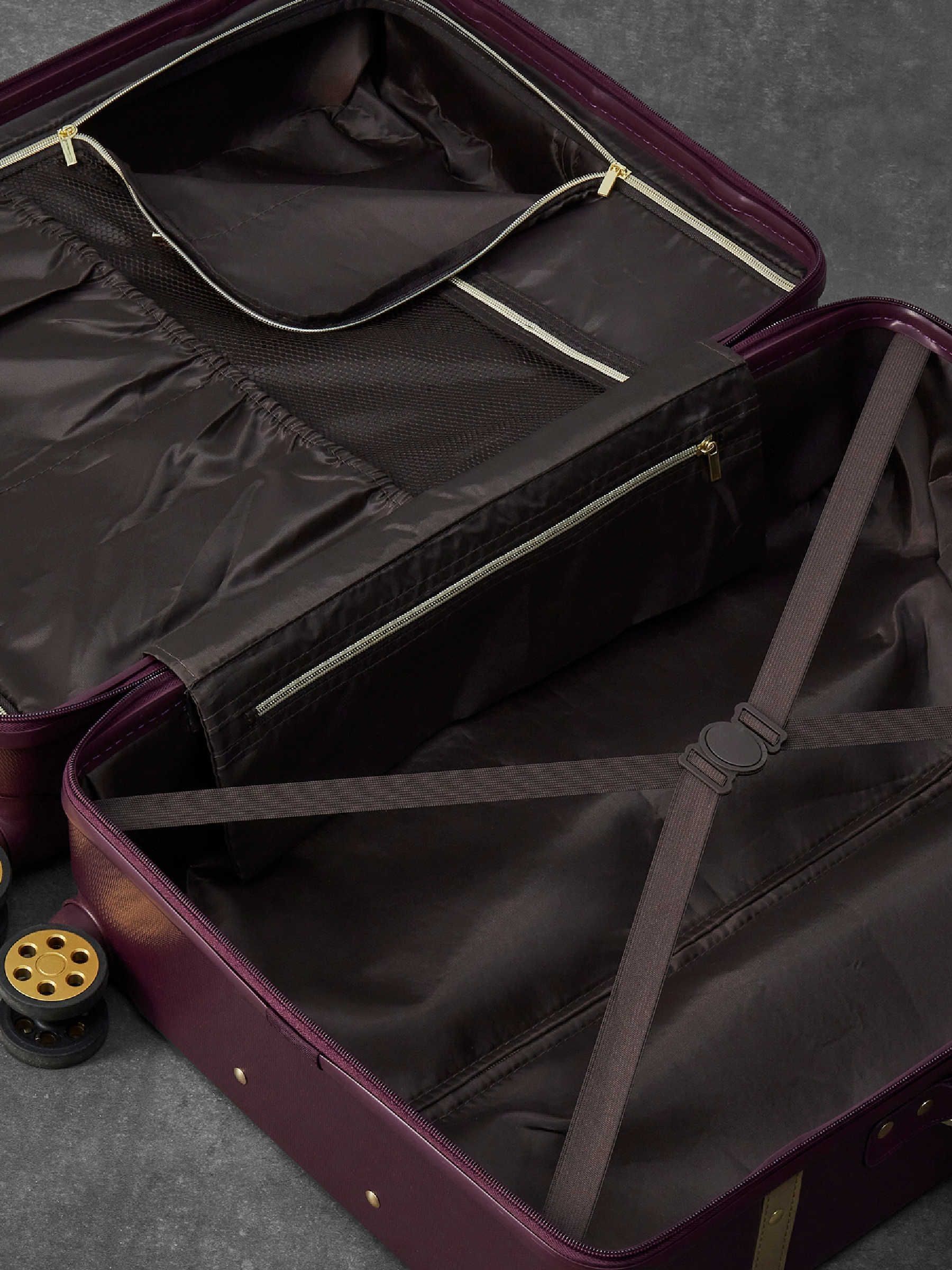 Rock Vintage Purple Cabin Suitcase - British product