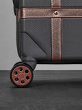 Rock vintage grey 3-piece suitcase set, imported from the UK