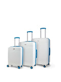 Rock Luggage Off White Love Island 3 Piece Suitcase Set