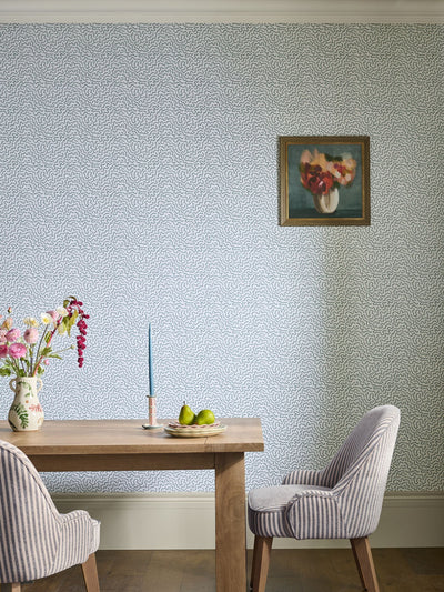 Next Wiggle Geo Blue Wallpaper Sample A4- Buy online at McGrocer