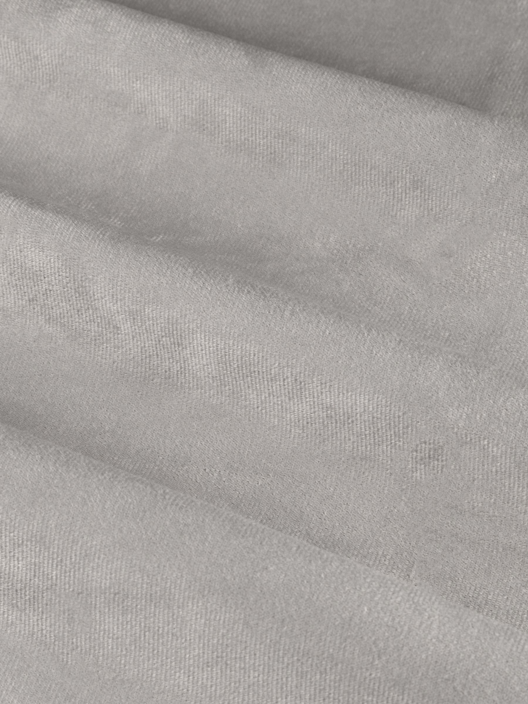Furn silver velvet eyelet blackout curtains 229x183cm, imported from the UK