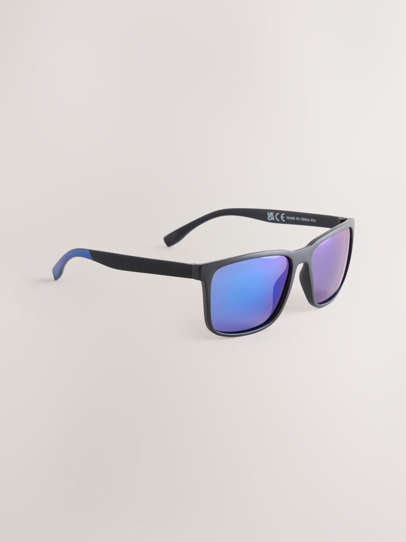 Polarised sport sunglasses with mirror lenses, imported from the UK