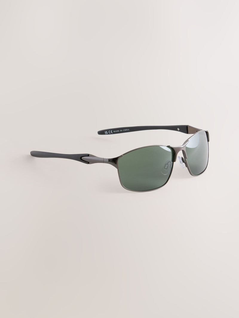 Polarised sunglasses gunmetal grey (British brand)
