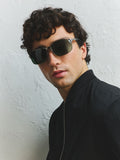 Polarised sunglasses gunmetal grey (British brand)