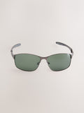 Polarised sunglasses gunmetal grey (British brand)