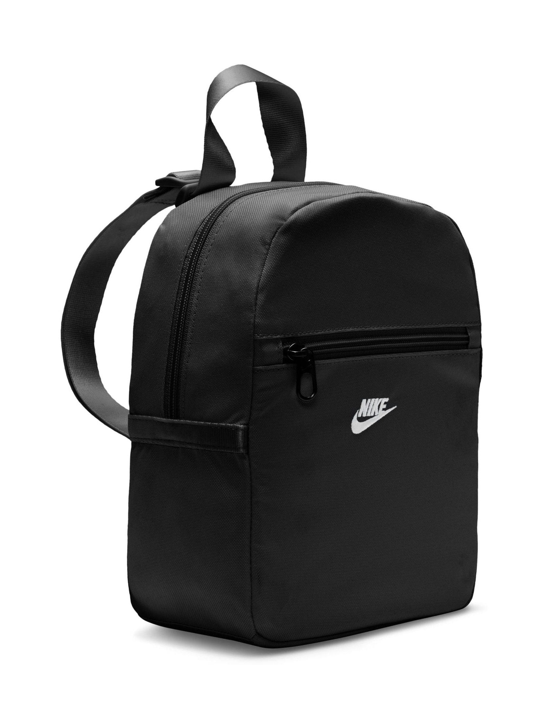 Nike Black Heritage Mini Backpack 6L, imported from the UK