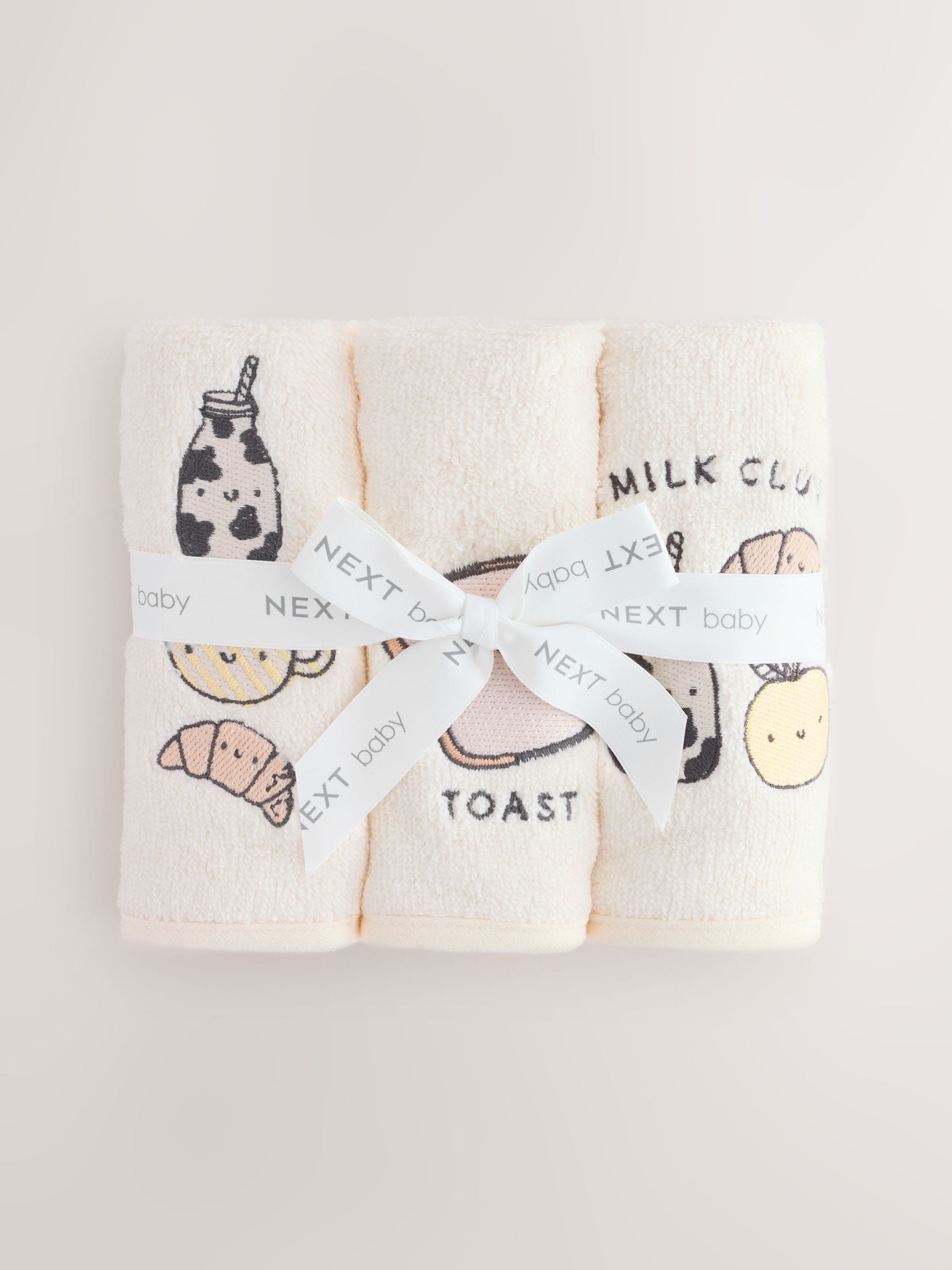 Milk Club face cloths 3 pack 30cm x 30cm (British brand)