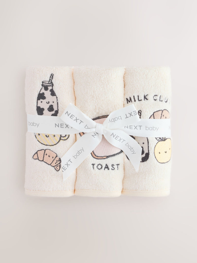 Milk Club face cloths 3 pack 30cm x 30cm (British brand)