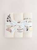 Milk Club face cloths 3 pack 30cm x 30cm (British brand)