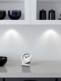 Mondaine white magnet clock 5cm, imported from the UK