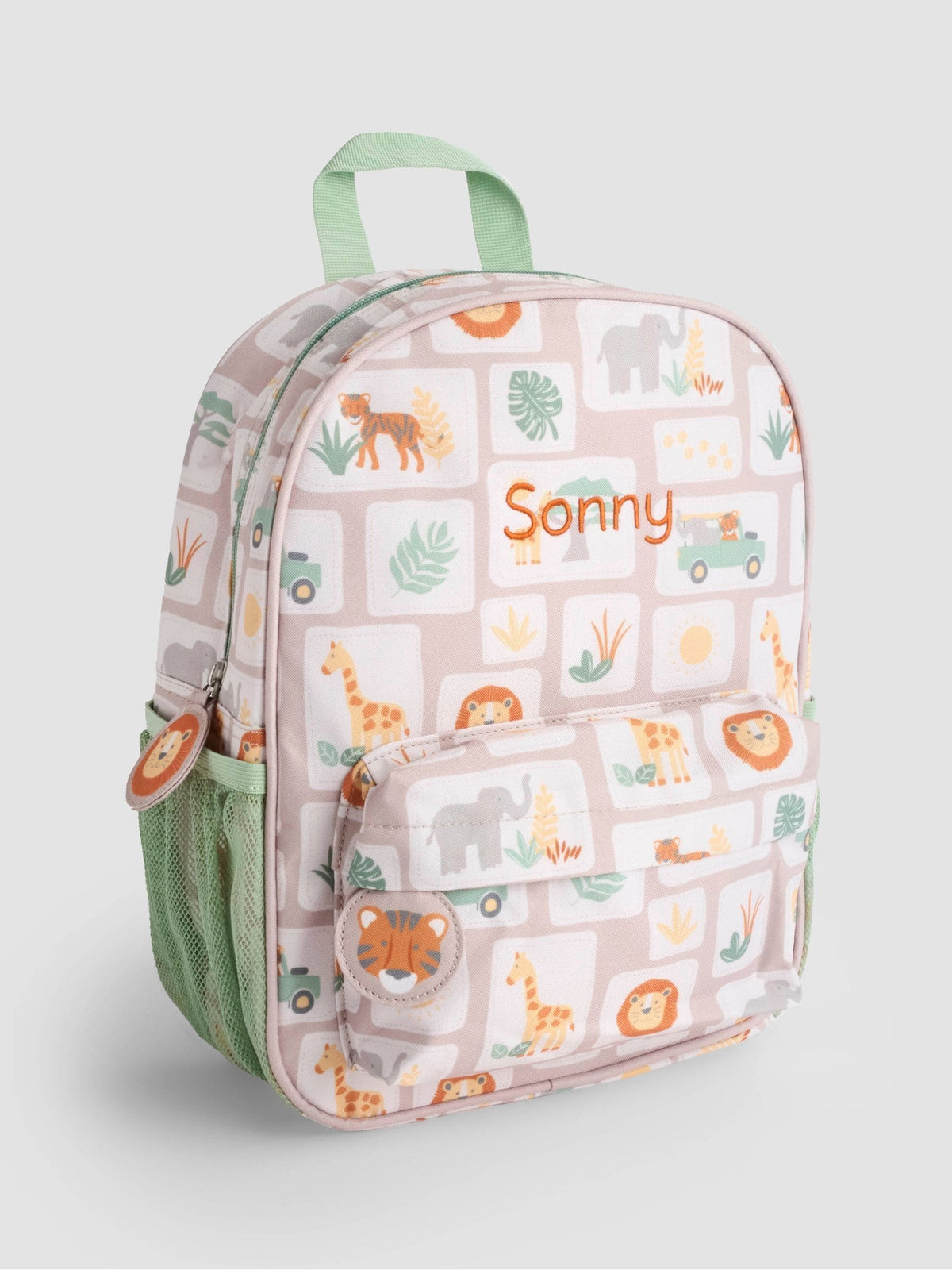 JoJo Maman Bébé personalised safari medium backpack, imported from the UK