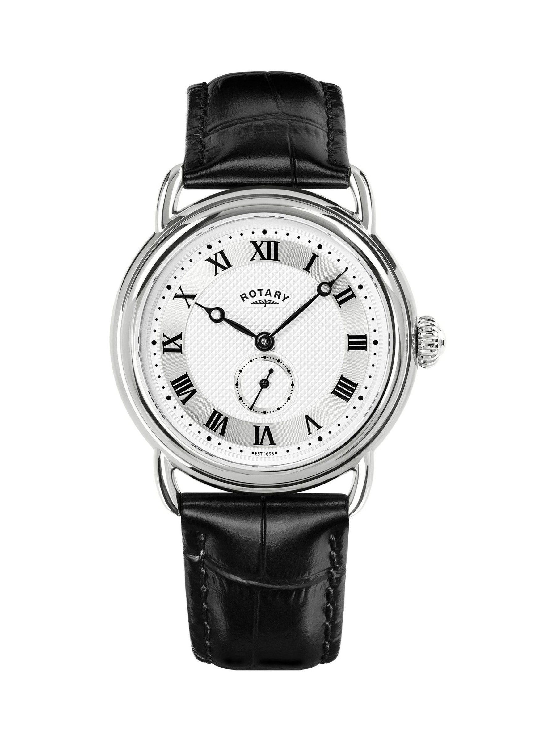 Rotary Sherlock Black Heritage watch 38mm - British product