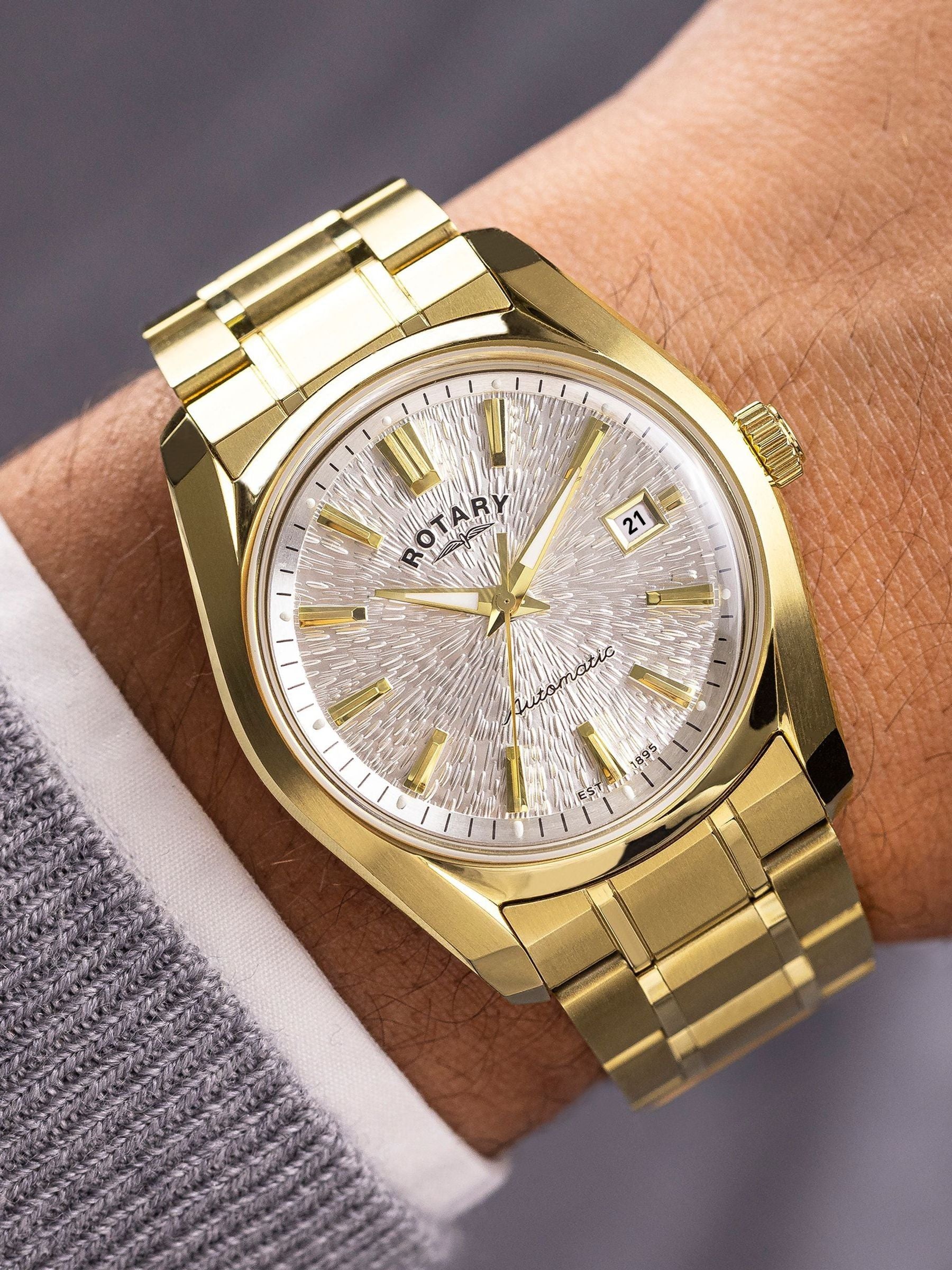Rotary gold tone Lumen watch 40mm, UK version