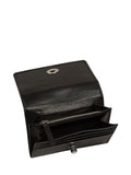 Pure Luxuries London black leather Amber purse (British brand)