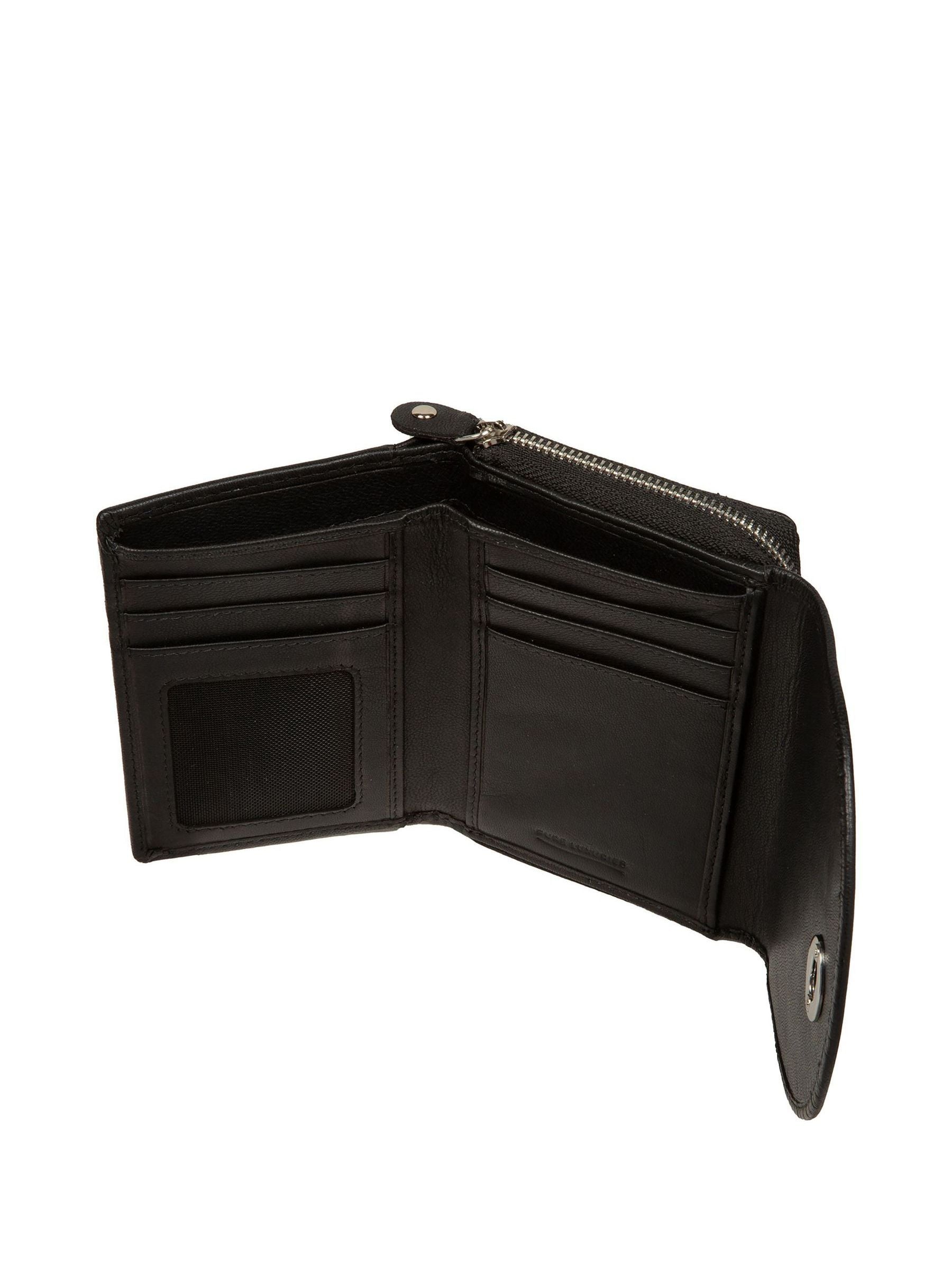 Pure Luxuries London Black Belle leather purse - British product