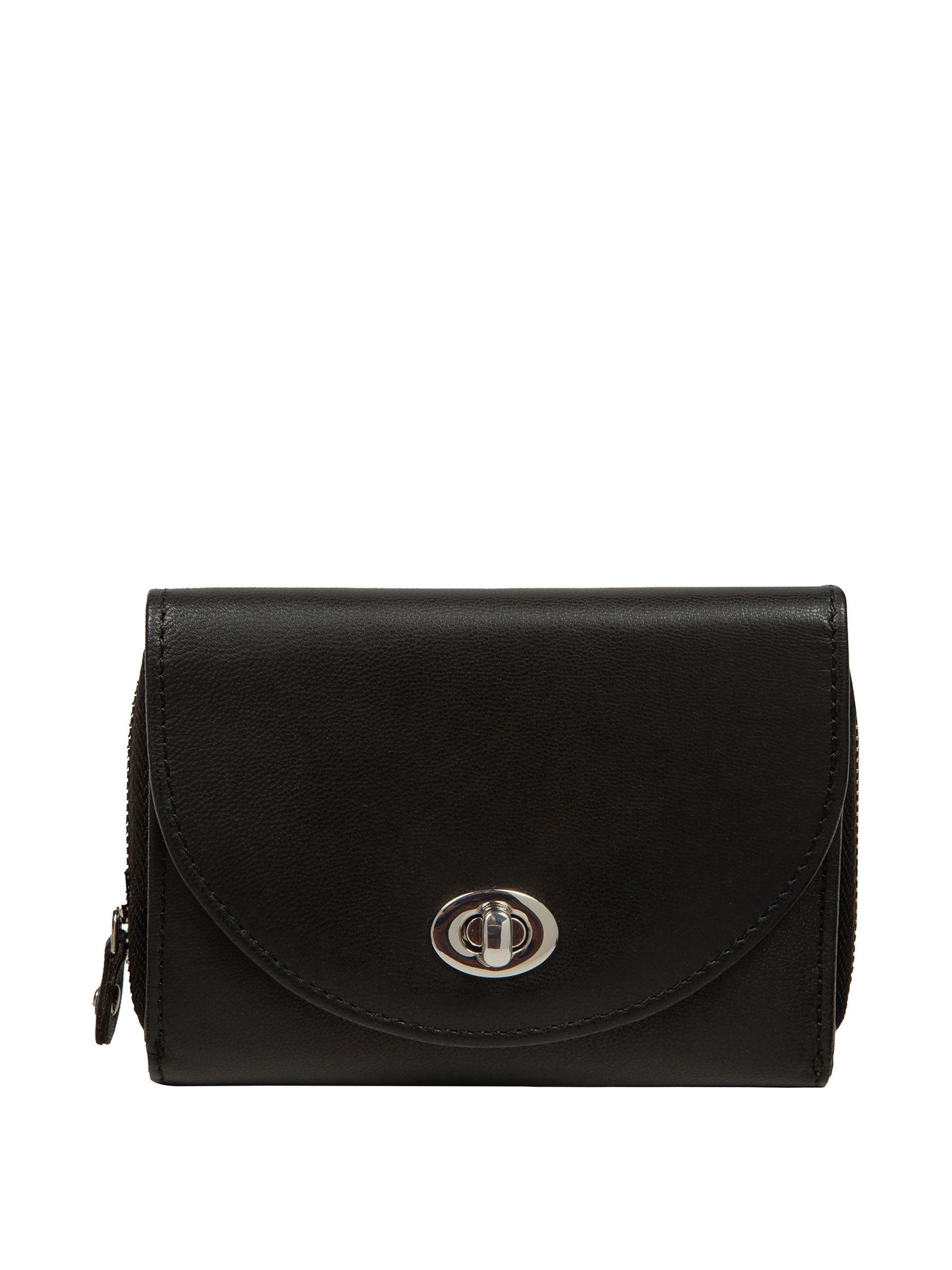Pure Luxuries London Black Belle leather purse - British product