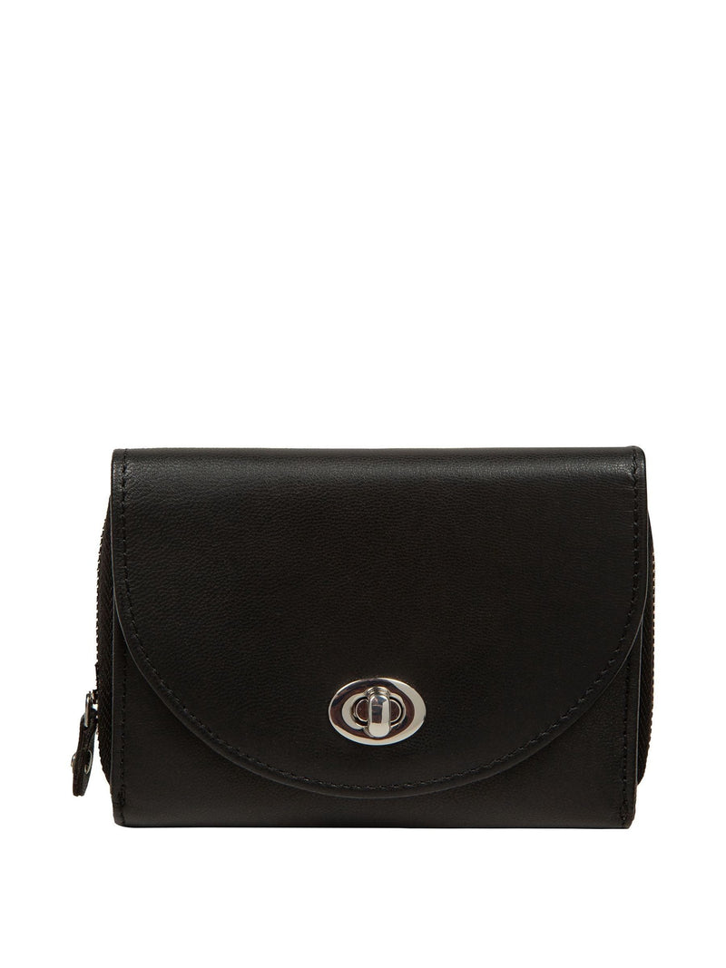 Pure Luxuries London Black Belle leather purse - British product