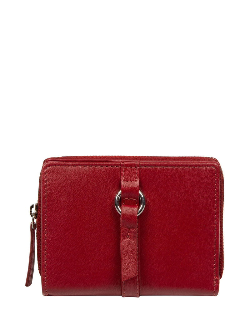 Pure Luxuries London Red Lena Leather Purse