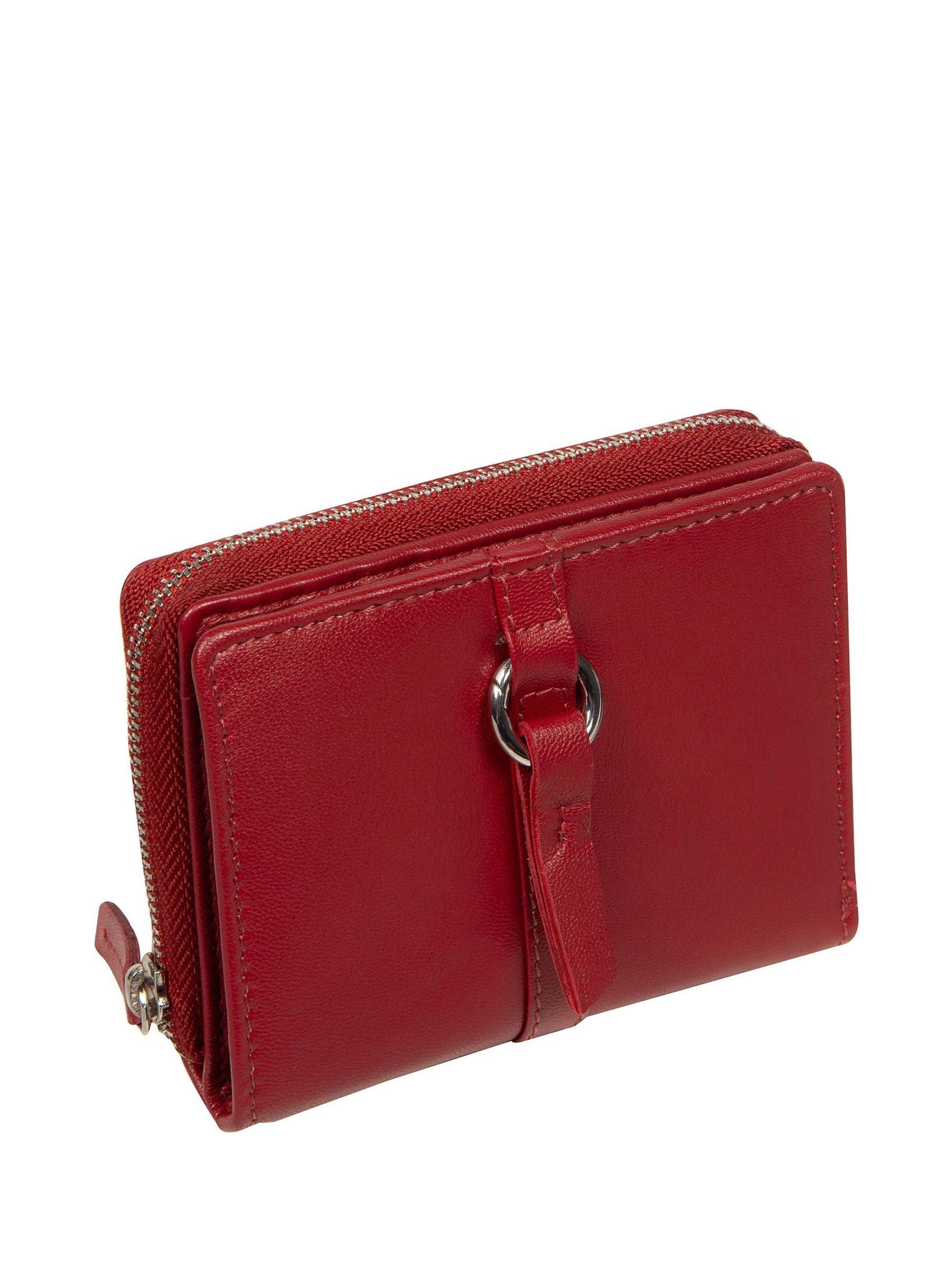 Pure Luxuries London Red Lena Leather Purse