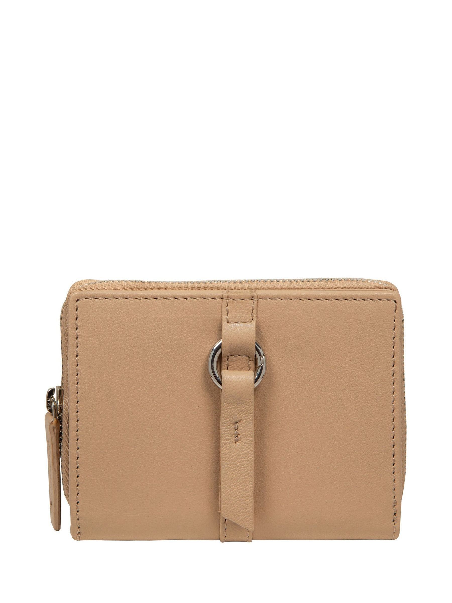 Pure Luxuries London Natural Lena Leather Purse