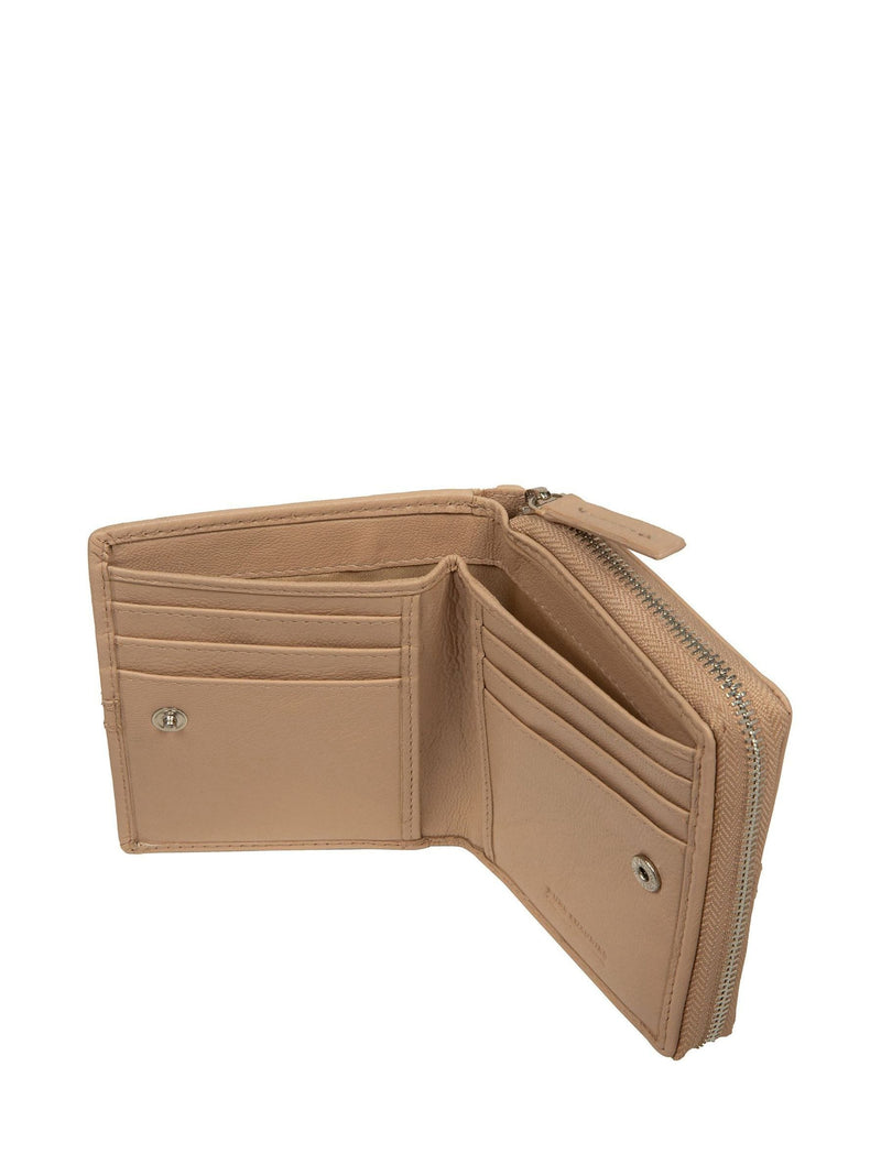 Pure Luxuries London Natural Lena Leather Purse