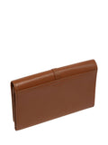 Pure Luxuries London brown Isla leather purse, imported from the UK