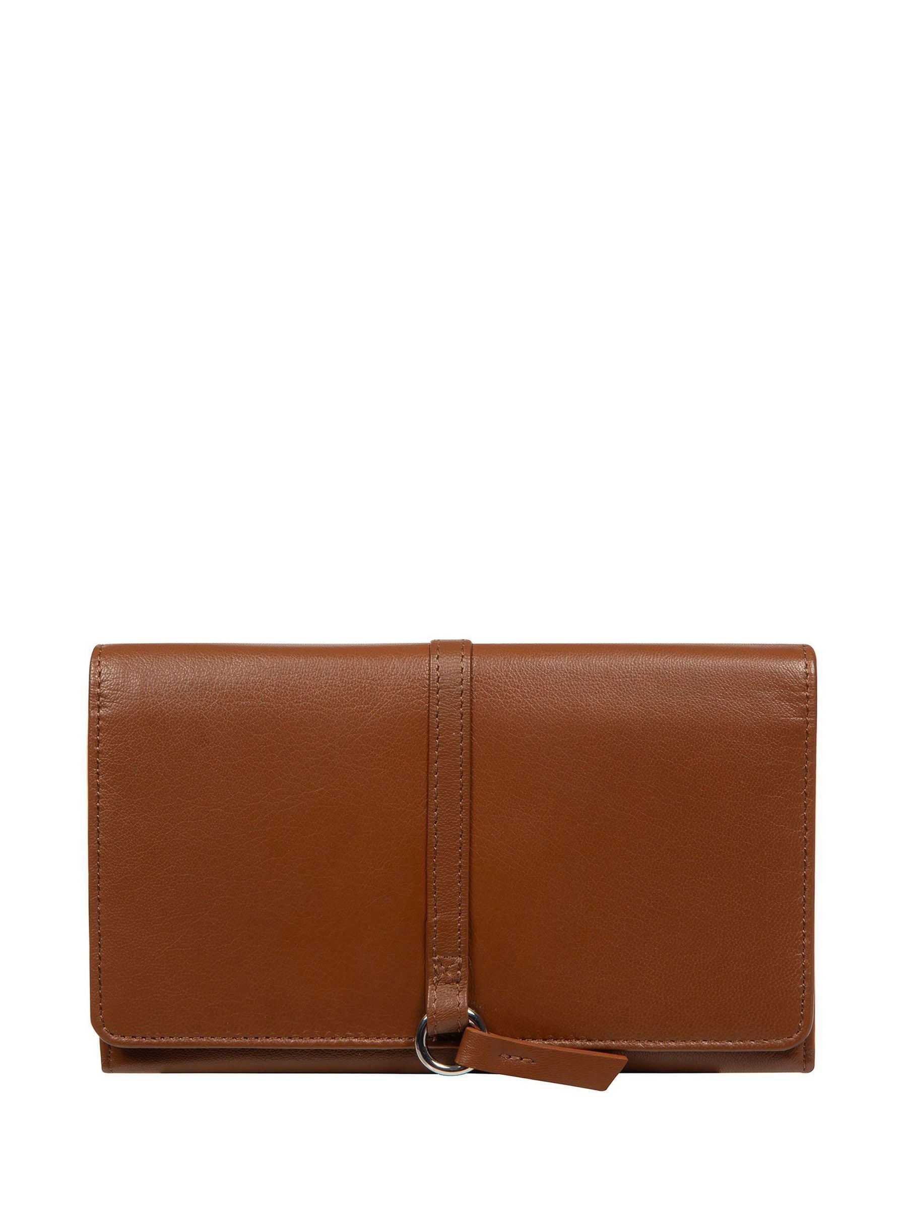 Pure Luxuries London Brown Isla Leather Purse
