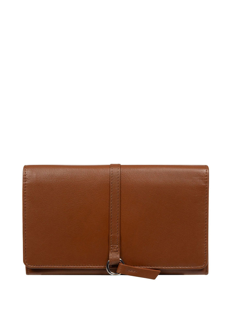 Pure Luxuries London Brown Isla Leather Purse