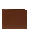 Cultured London brown leather bi-fold wallet, imported from the UK