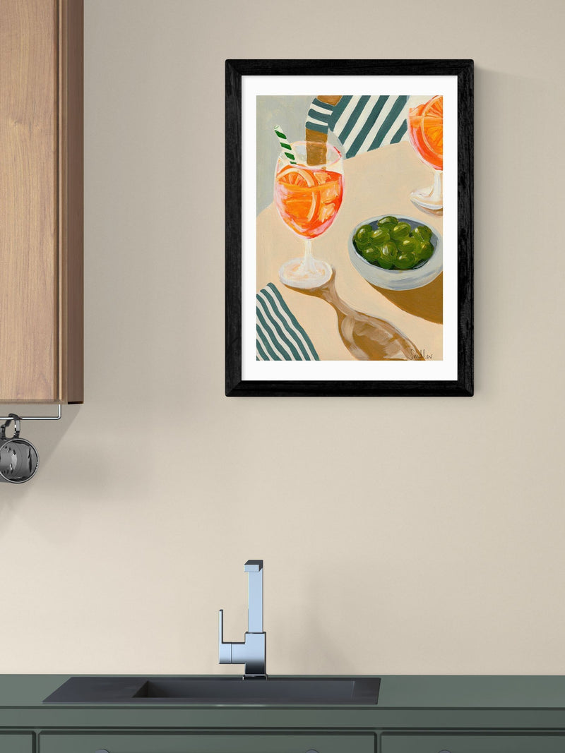 East End Prints Black Aperitif art print - British product