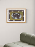 East End Prints Black Crab Cancer Star Sign Art Print by Jazmine Joye