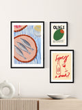 East End Prints black olives wall art print - British product