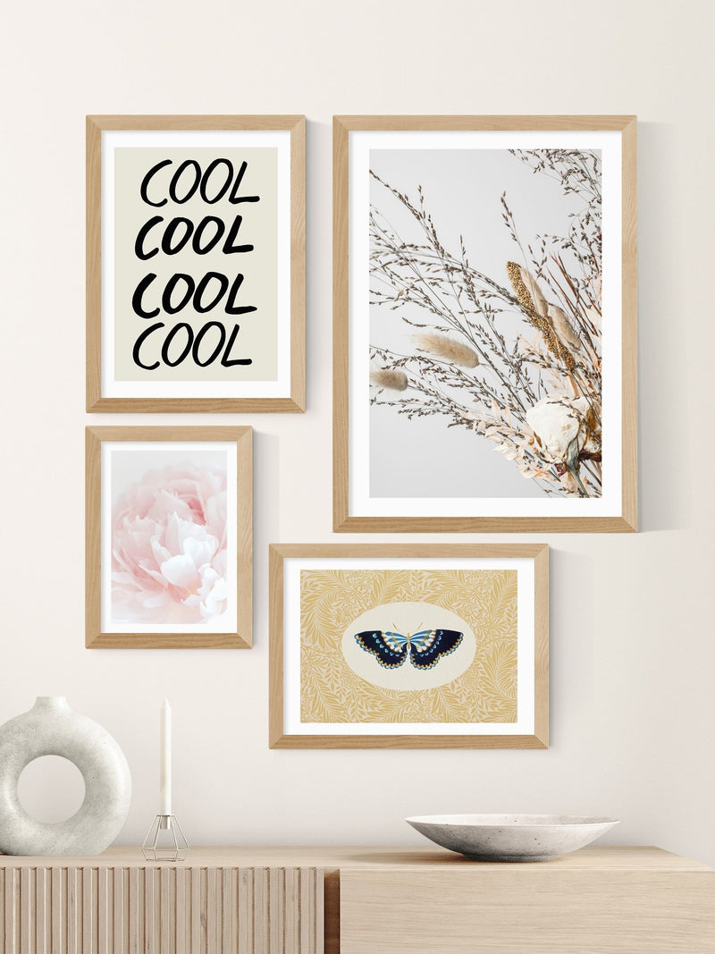 1x Gallery Oak Dried 008 wall art print - British product