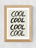 1x Gallery oak cool quote wall art print - British product