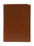 Cultured London brown leather passport holder (British brand)