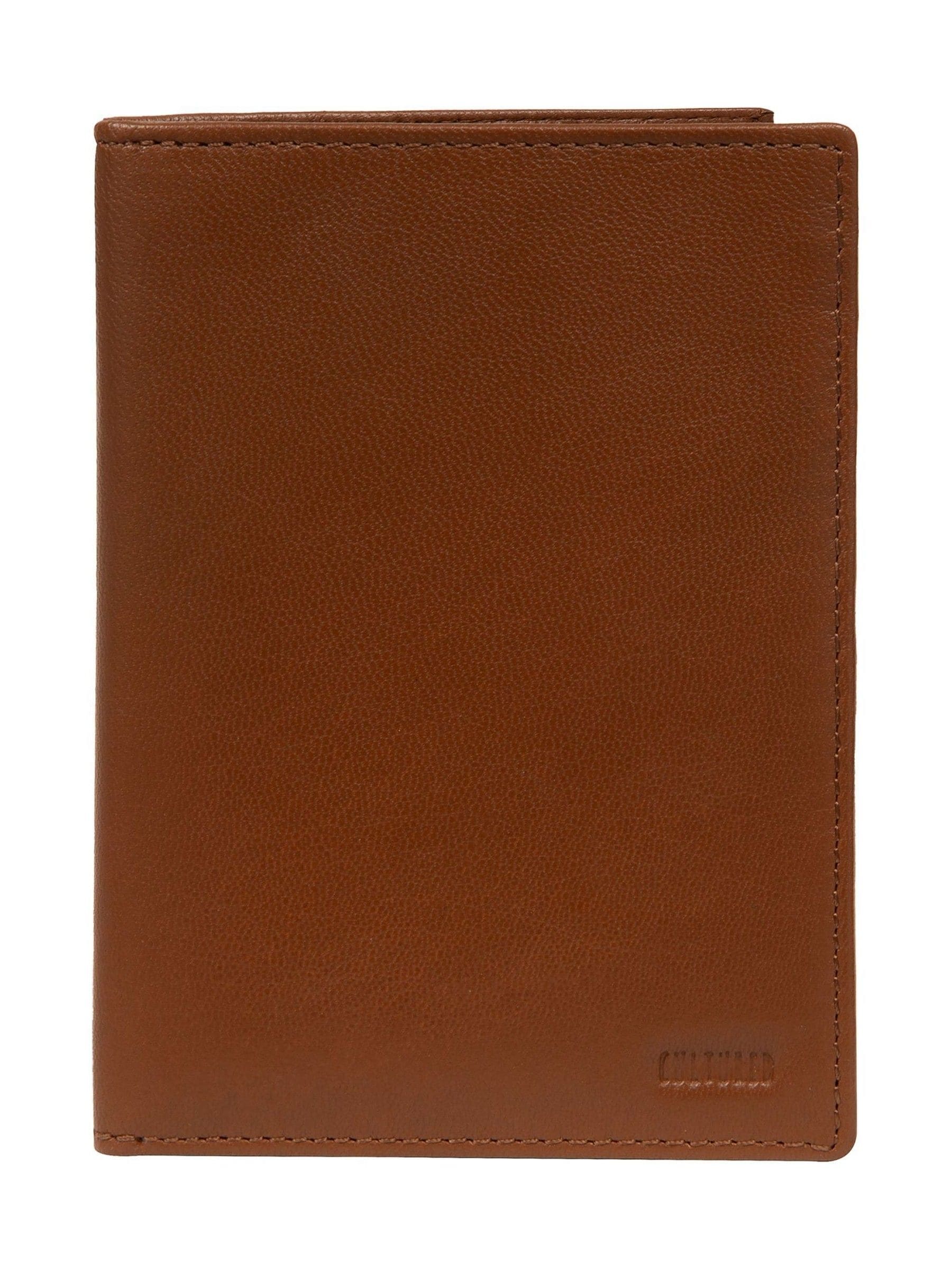 Cultured London Brown Leather Passport Holder