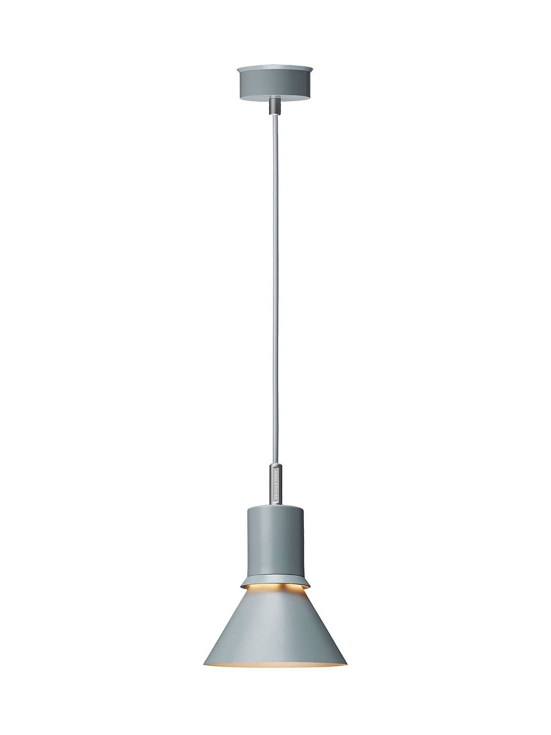 Anglepoise Type 80 pendant glass ceiling light grey mist, UK version