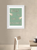 East End Prints White Hugs in the Hallway art print - British product