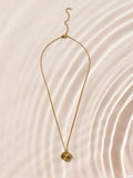 Gold tone spinner necklace stainless steel waterproof adjustable - British product