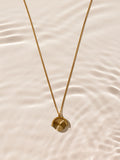 Gold tone spinner necklace stainless steel waterproof adjustable - British product