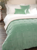 Christy Hazelnut Jaipur Velvet Quilted Throw 140 x 200 cm
