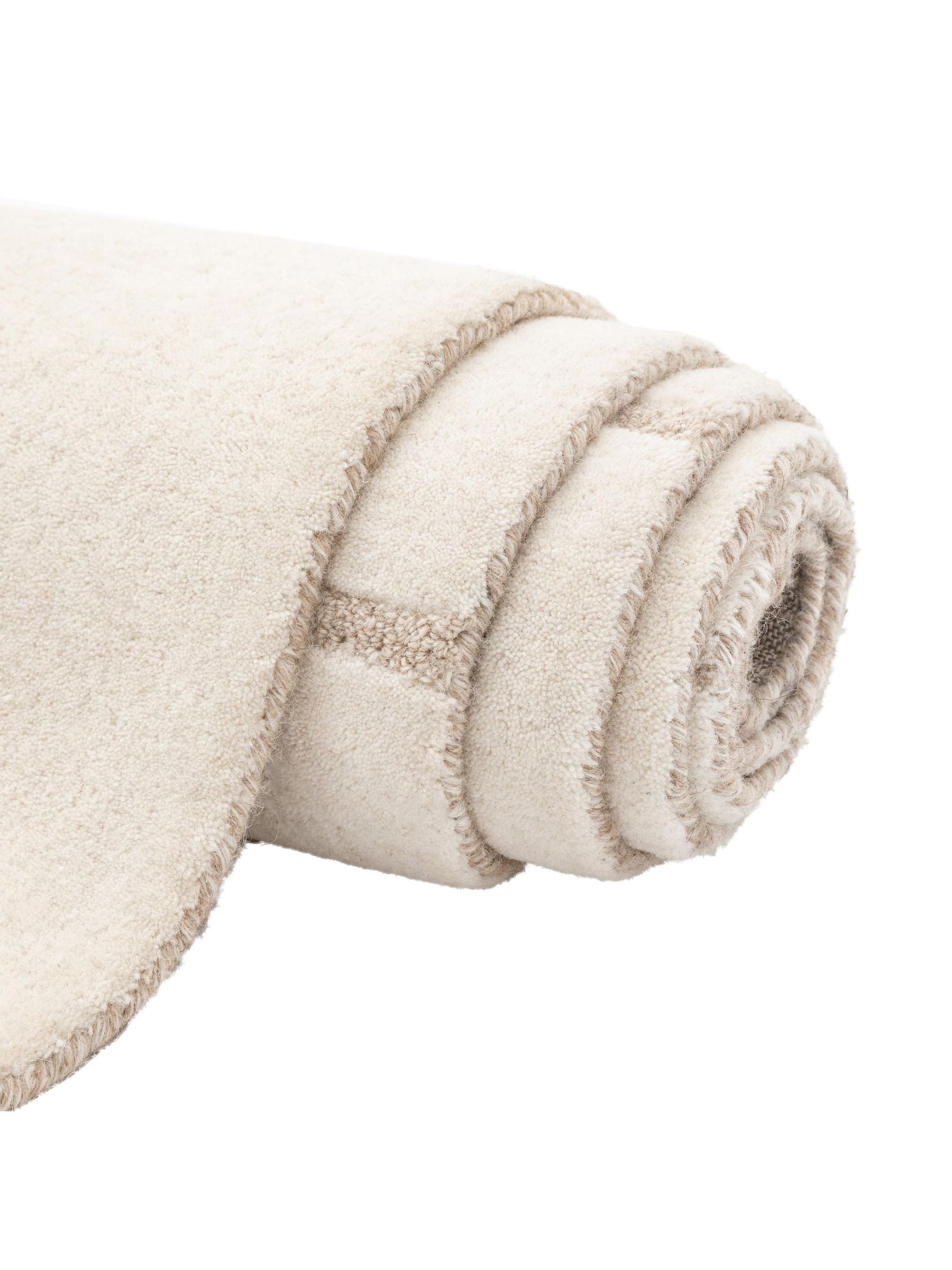 Gallery Home white tufted graphic rug 160x230cm, UK version