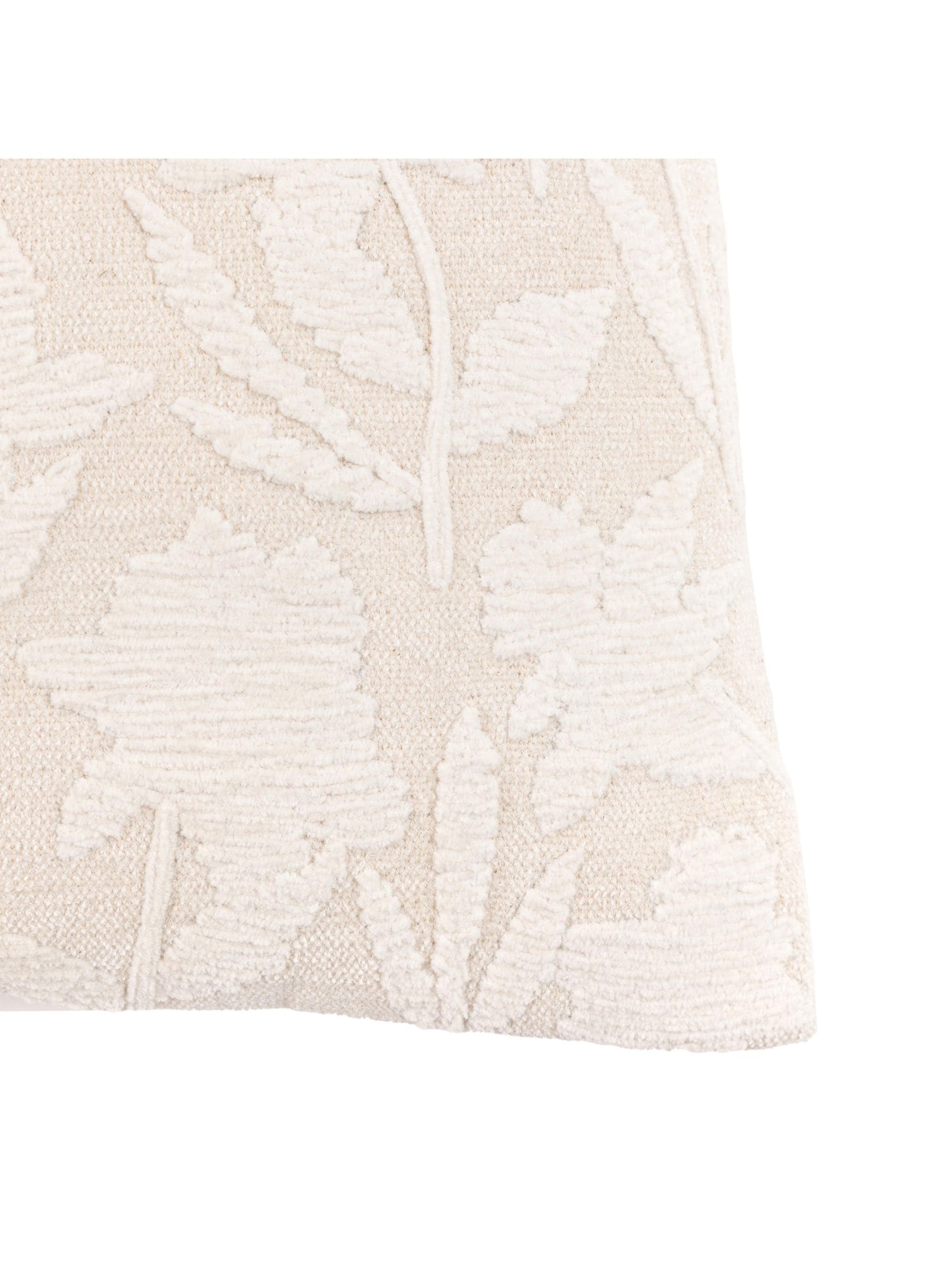 Gallery Home Eira taupe floral cushion, 100% cotton, imported from the UK