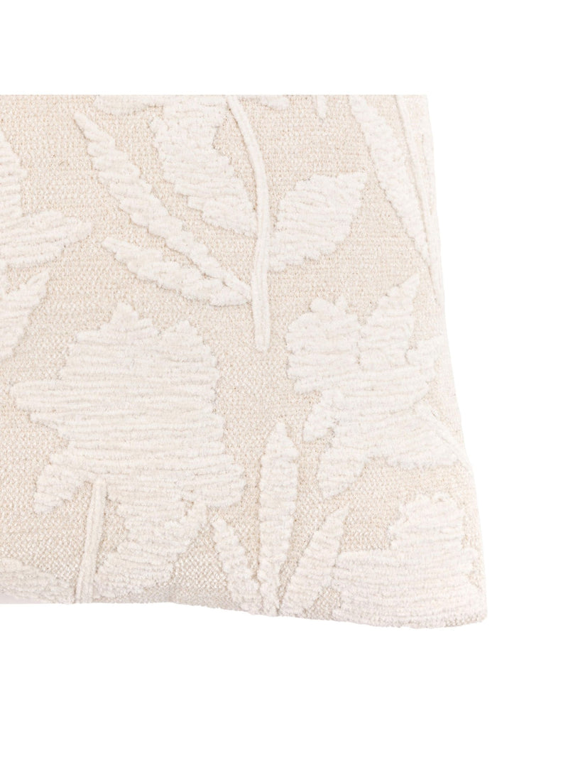 Gallery Home Eira taupe floral cushion, 100% cotton, imported from the UK