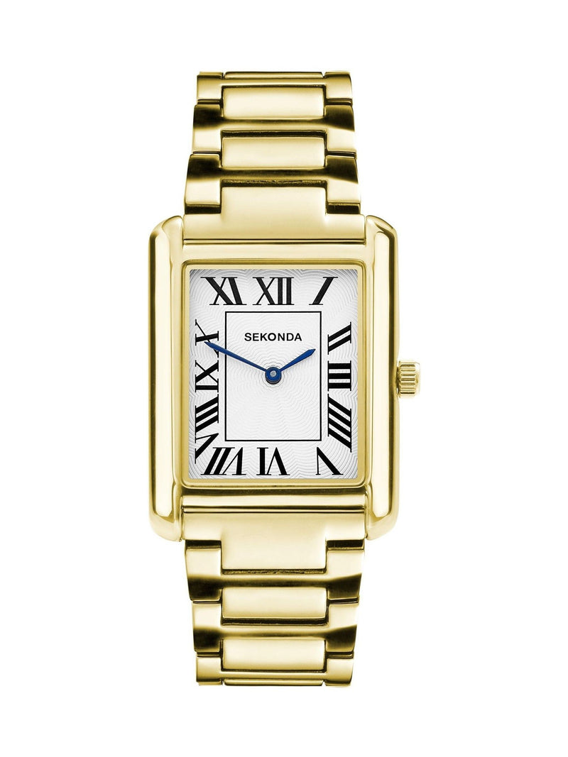 Sekonda Silver Clement Rectangular Analogue Watch 28mm