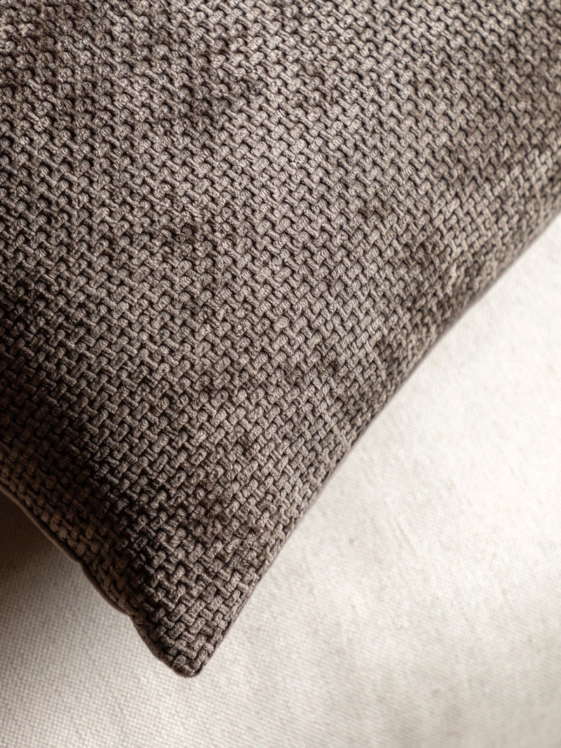 Gallery Home Brown Bask Weave Cushions 45cm square (British brand)