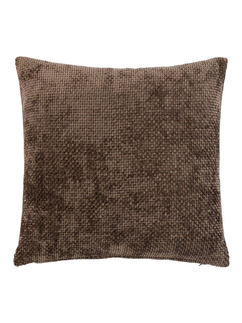 Gallery Home Brown Bask Weave Cushions 45cm square (British brand)