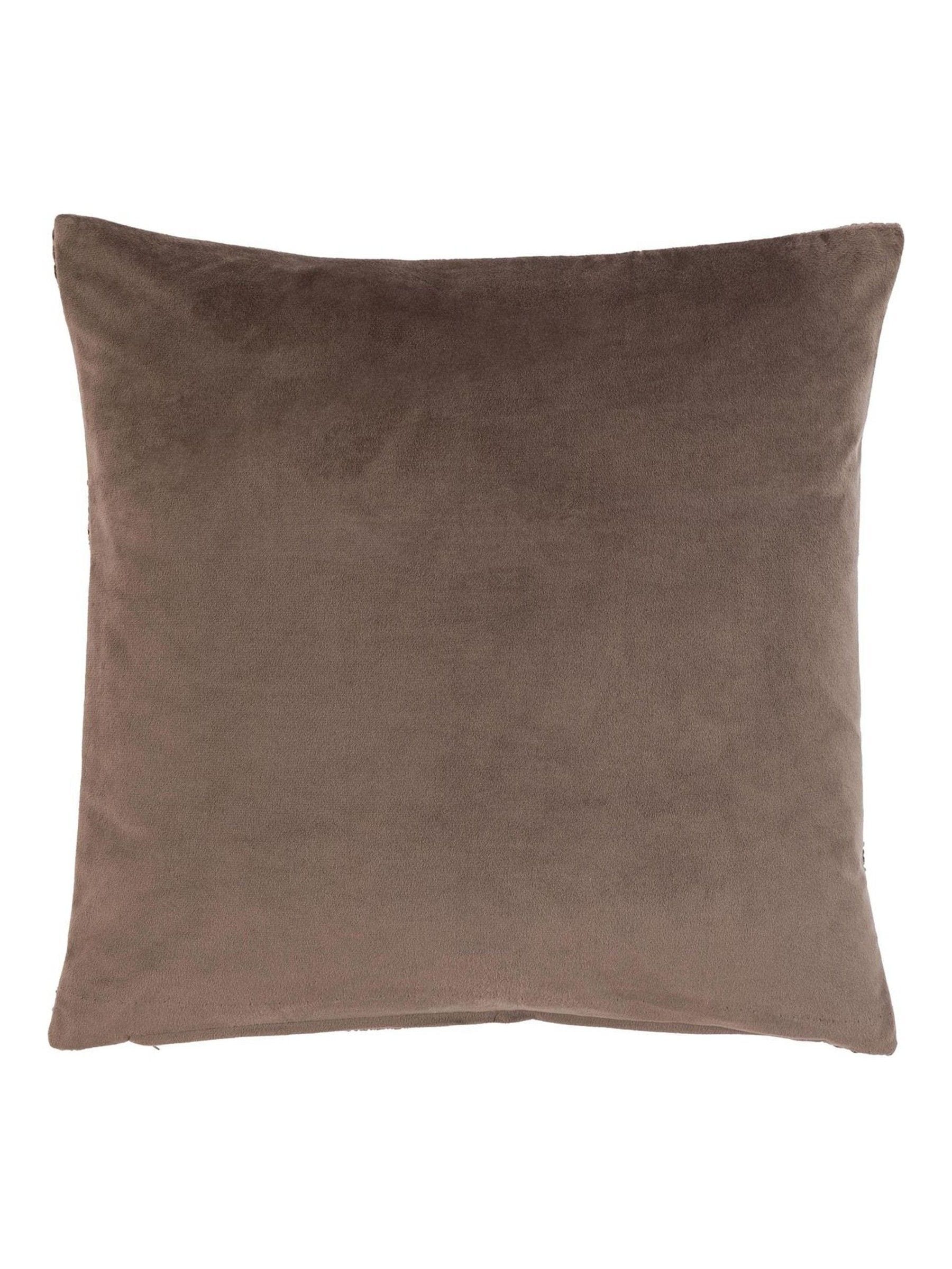 Gallery Home Brown Bask Weave Cushions 45cm square (British brand)