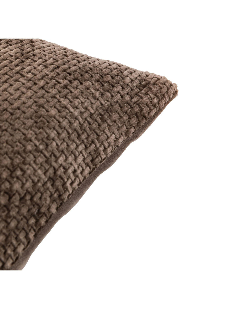 Gallery Home Brown Bask Weave Cushions 45cm square (British brand)