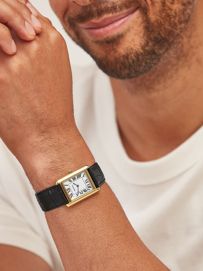 Sekonda Silver Clement Rectangular Analogue Watch 28mm